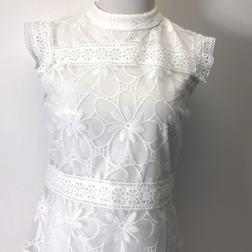 Julia Jordan Ivory Dress New 4 - Picture 1 of 9